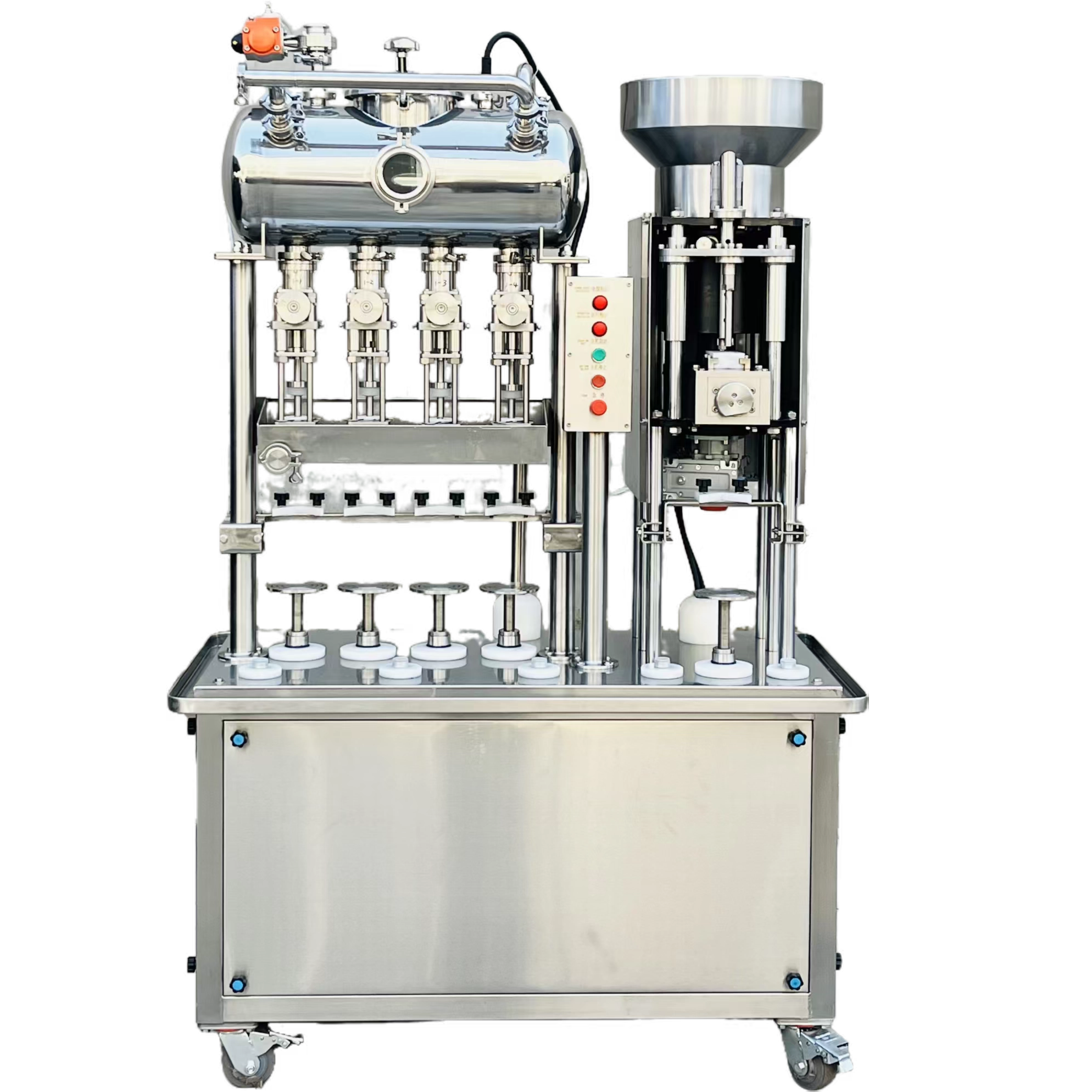 Semi-automatic filler corker